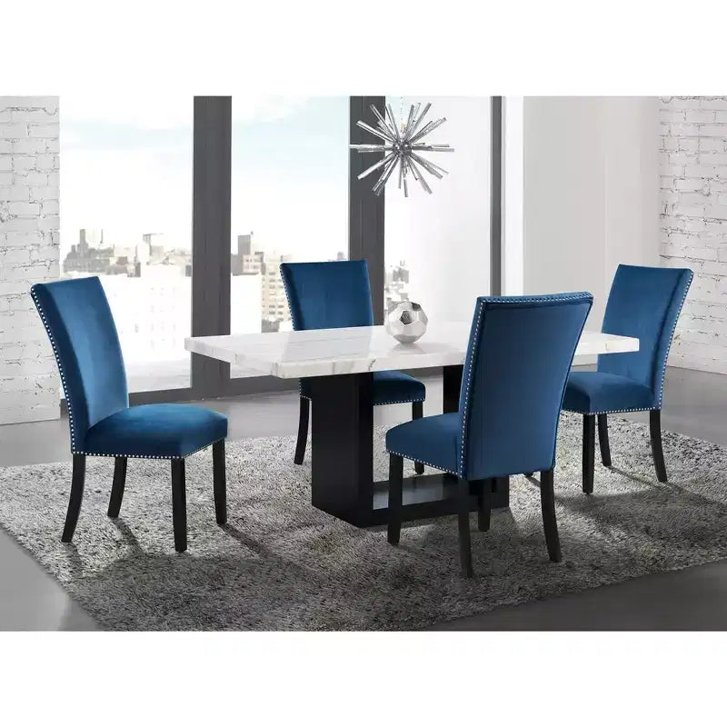 Tavolo da Pranzo Standard Bianco: Moderno, 6 Posti, MDF e Impiallacciatura in Legno