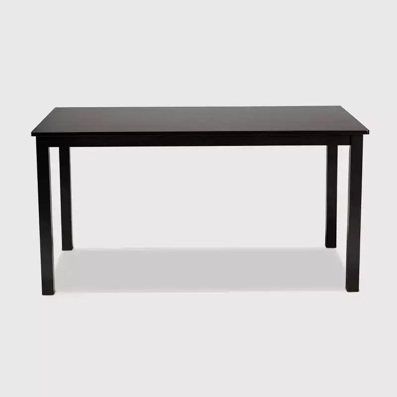 Tavolo da pranzo rettangolare in legno color espresso