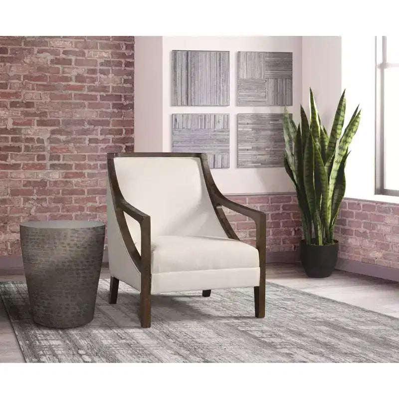 Dayna Accent Chair with Brown Frame Brown - Picket House Furnishings
