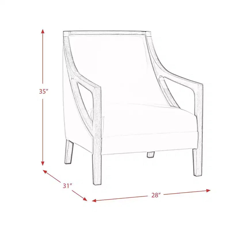 Poltrona d'Accento con Struttura Marrone - Picket House Furnishings
