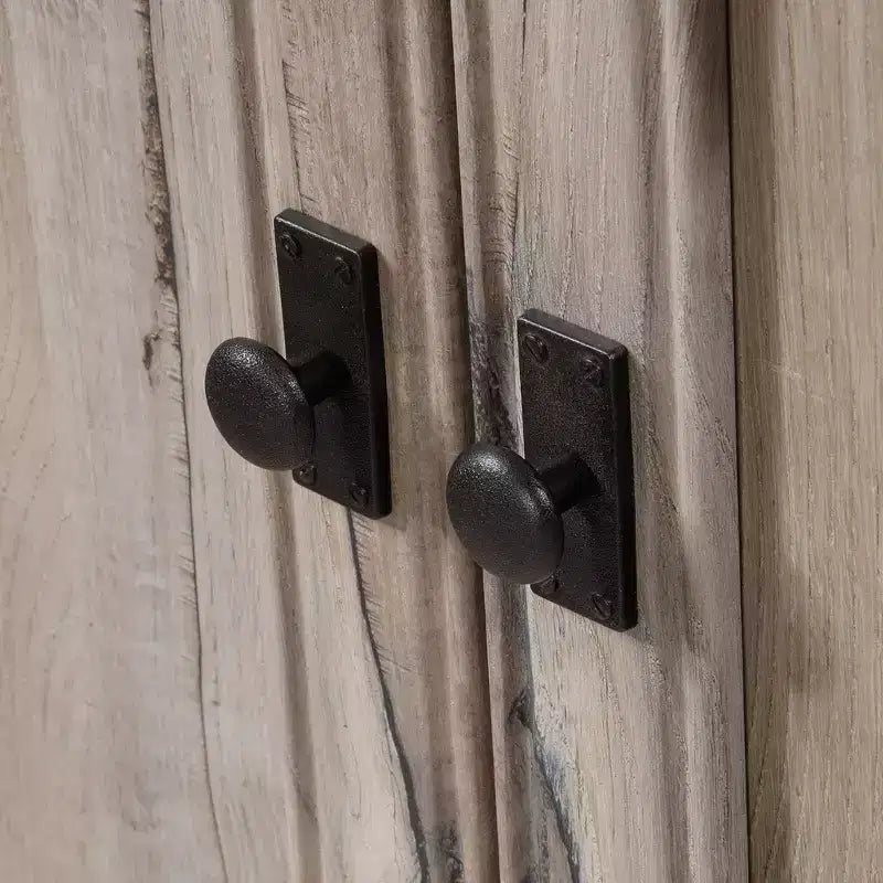 Libreria Palladia da 183 cm con ante Quercia Spaccata - : Ripiani regolabili, Pannello posteriore chiuso