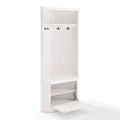 Appendiabiti da Ingresso Seaside Corner Bianco Invecchiato - : Organizer da Ingresso con Scarpiera, 4 Ganci