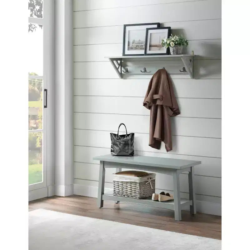 Appendiabiti con mensola Middlebury da 36" Grigio