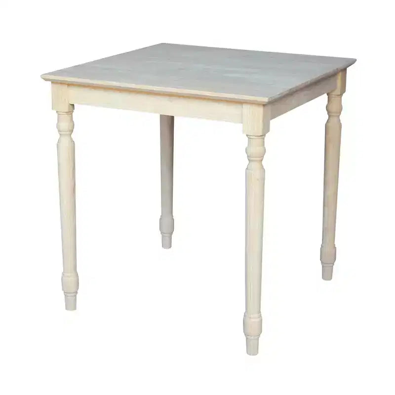 30 Square Solid Table Unfinished - International Concepts