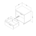 Comodino a 2 cassetti Fynn