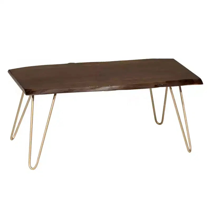 Carolina Living Langdon Live Edge Coffee Table/Bench