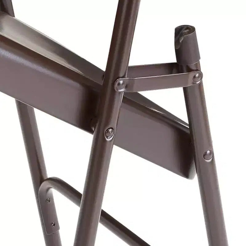 Sedie pieghevoli Deluxe interamente in acciaio con triplo rinforzo