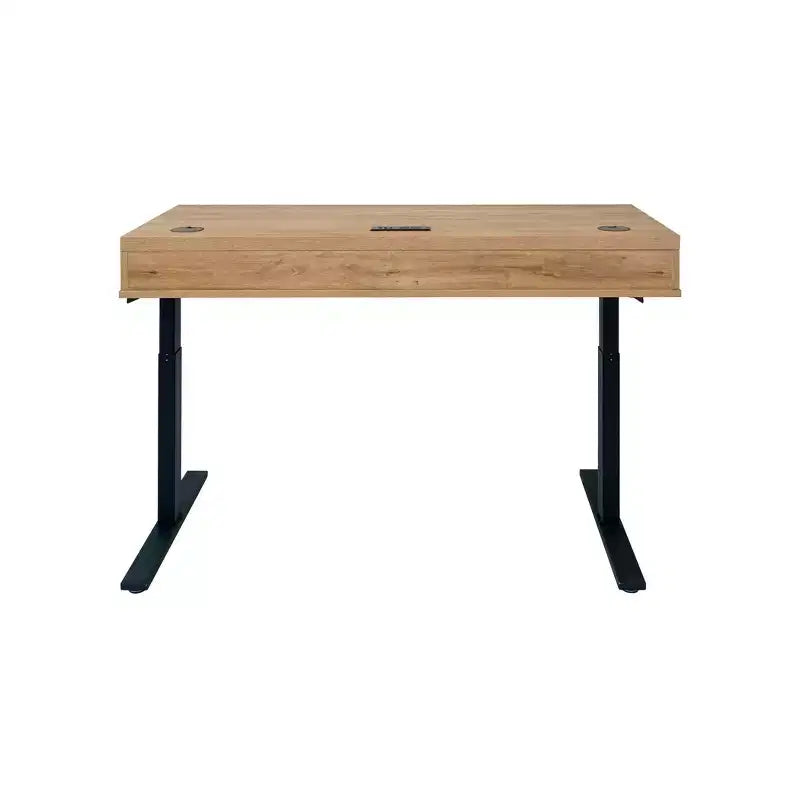 Scrivania Sit/Stand Elettronica Moderna per Ufficio in Laminato di Legno