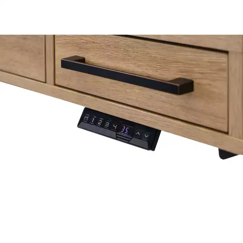 Scrivania Sit/Stand Elettronica Moderna per Ufficio in Laminato di Legno