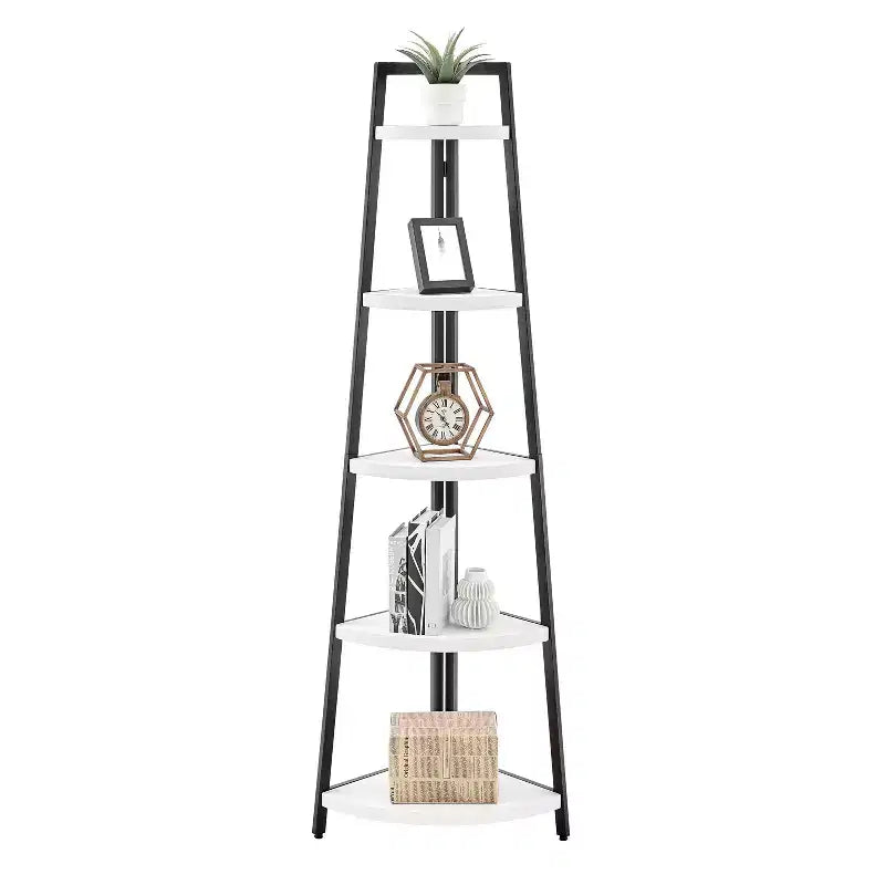 70 Scaffale angolare a piramide autoportante a 5 ripiani