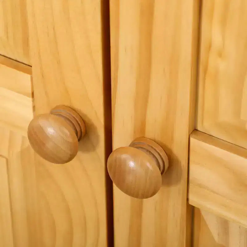 67 Armadio per dispensa da cucina Pinewood, Mobiletto indipendente con ante e ripiani regolabili, Meccanismo di chiusura ammortizzata